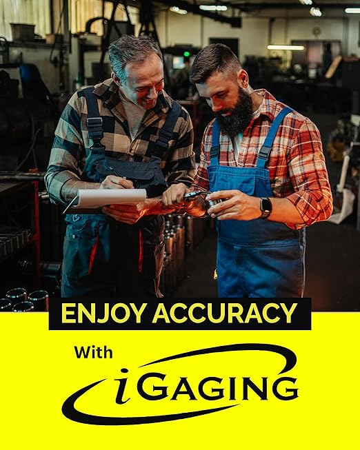 iGAGING Absolute Origin Heavy Duty 12" Digital Caliper, IP54 Electronic, SPC/USB Output Port, Inch & Metric Modes, Case, Manual, Battery