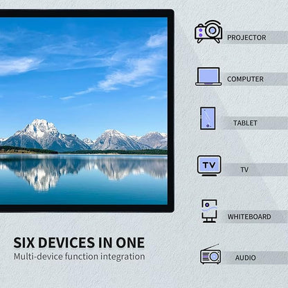 TouchWo 65-inch Interactive Touchscreen Monitor, Electronic Whiteboard Touch Screen with 4K Display, Smart Board for Home Office and Classroom, Bundled Android 14, RAM 8G & ROM 128G