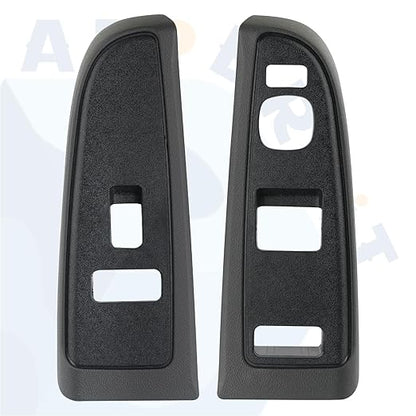 Window Control Switch Bezel Cover for Driver & Passenger Door Panel Compatible with Chevy Silverado, GMC Sierra 1500 2500 HD 3500 Door Switch Panel 2004-2007 89045124