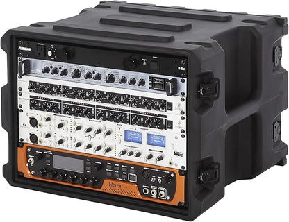 Gator Cases Pro Series 8U Rack Case with Standard 19" Depth, Roto Molded Made in USA (G-PRO-8U-19)