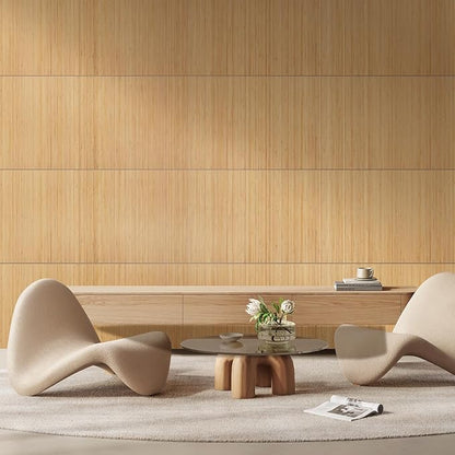 OUZUGIE 2 Pack 96x24 Inch Natural Bamboo Wall Panel – Twinned Carbides Pole Wrap Paneling for Walls, Ceilings, Cabinets, Furniture – Ideal for Bedroom, Living Room & Office DIY Decor
