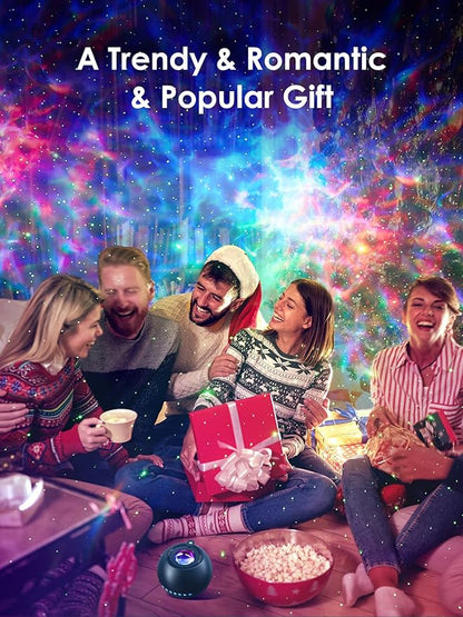 Mood Lighting Gifts for Teens,15 Colors Best Birthday Gift Ideas Teenage/Kid,Bluetooth Speaker with Lights+15 White Noise Sound Machine with Light Projector for Bedroom Teenage Boy Gifts Room Decor