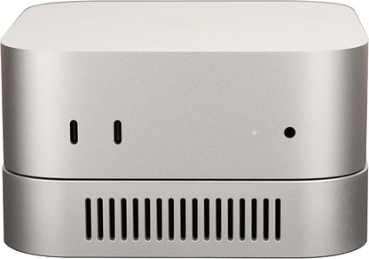 Psitek Mac mini M4 Stand, Silver Holder for Mac mini 2024-2026 Ventilation Heat Dissipation Cooling Desk Mount Accessories