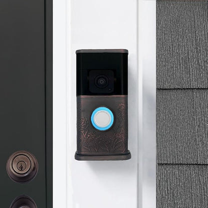 Garden Video Doorbell Cover (Compatible with Ring 3, 3 Plus, 4, Battery Plus, and Battery Pro) (Oiled Bronze)