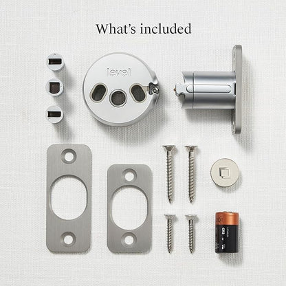 Level Bolt (Wi-Fi) Smart Deadbolt - Make Your Lock Smart & Keep Existing Hardware and Keys - Lock/Unlock from Anywhere - Level App for iOS & Android - Works with Apple Home, Alexa & Google, White
