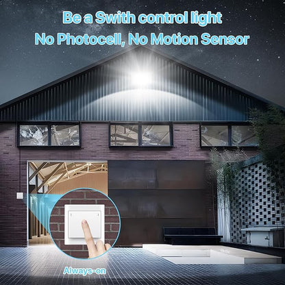 HYPERLITE LED Wall Pack Light: 120W 18000LM Glass Lens Wall Pack LED Exterior Light, Wall Pack Lights Outdoor LED Daylight 5000K for Area Yard Building Parking Lot Barn UL Listed