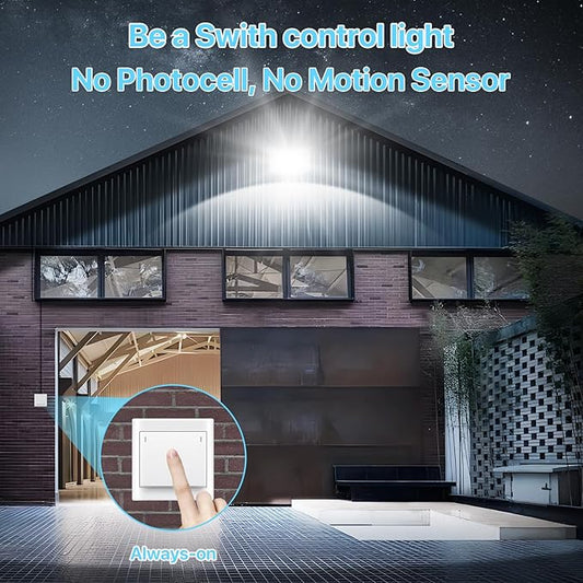 HYPERLITE LED Wall Pack Light: 120W 18000LM Glass Lens Wall Pack LED Exterior Light, Wall Pack Lights Outdoor LED Daylight 5000K for Area Yard Building Parking Lot Barn UL Listed