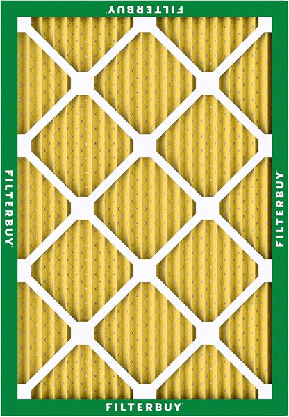 Filterbuy 23x23x1 Air Filter MERV 11 Superior Pet & Allergy Defense (2-Pack), Electrostatic Pleated HVAC AC Furnace Filters Replacement, Made in USA (Actual Size: 22.50 x 22.50 x 0.75)