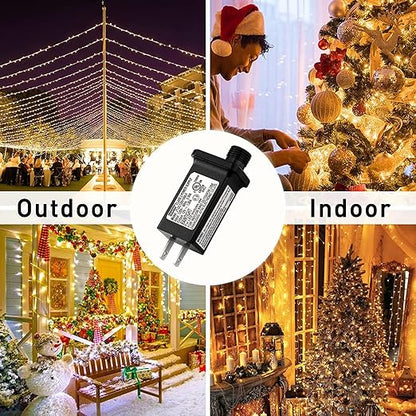 2PCS Replacement 12V 1A LED Transformer JT-DC120V1000-F Class 2 Power Supply Adapter Ip44 LED Light Controller Low Voltage Transformer for Christmas String Light Inflatable Decorations (12V12W 2PCS)