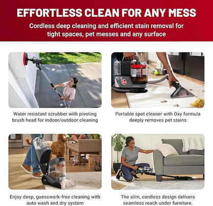 Hoover ONEPWR WindTunnel Emerge Pet+ Cordless Stick Vacuum Cleaner, Lightweight Stick Vac, Powerful and Quiet Cleaning, Self Standing, No Wall Mount Required, Cordless Vacuum Cleaners for Home Use