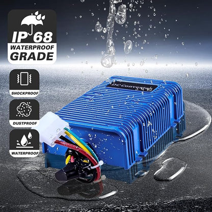 Shu-Ran Golf Cart Voltage Reducer Voltage Converter 36V or 48V to 12V, 30 Amp 350 Watts Regulator DC Power Reducer for EZGO Club Car Yamaha