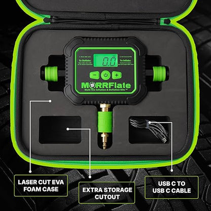 MORRFlate Air Hub Digital Air Controller Universal AutoMagic Tire Inflation and Deflation System with Digital User PSI Selection High-Flow Solenoids Rugged Design Includes Case