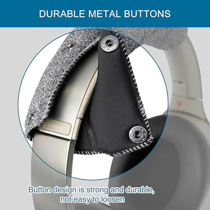 GEVO Replacement Headphone Headband Cover for Sony WH-1000XM4,WH-1000XM3/H910N/XB910N/XB900N/CH710N Headphones,Headband Cushioning Pad Protects Repair Parts,Easy Installation,No Tools Required (Gray)