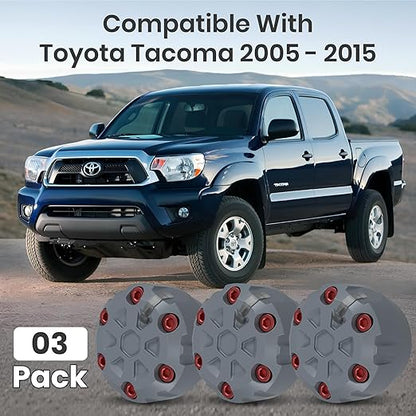 2nd Gen Tacoma Accessories AC Knob Upgrade - 2005,2006,2007,2008,2009,2010,2011,2012,2013,2014,2015 Tacoma Climate Control Dial Mods Set - 2nd Gen Tacoma Mods - for Toyota Interior Replacement Kit