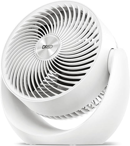 Dreo Fan for Bedroom, Table Air Circulator for Whole Room, 11 Inch, 40ft Strong Airflow, 120° Adjustable Tilt, 28db Low Noise, Quiet, 3 Speeds, 2025 New Desk Fan for Office, Kitchen, Home