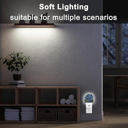 YESPOAK Night Light,Amsterdam at Night Night Lights Plug Into Wall with Dusk to Dawn Sensor for Bedroom Bathroom and Living Room for Women/Girls Gift