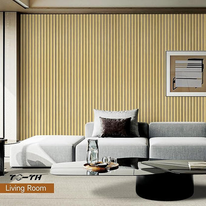 TO-TH Large Art Acoustic Panels,5 Pack Sound Absorbing Panels,47.2” x 23.6” x 0.4” Soundproof Panels,High-Density Acoustic Wall Panels,Decorative Sound Panels with Wood-Look