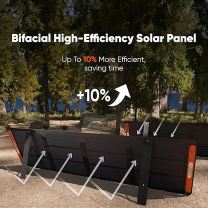Jackery Solar Generator 1000 v2 with 200W Solar Panel,1070Wh Portable Power Station LiFePO4 Battery,1500W AC/100W USB-C Output,for Outdoor,Off-Grid Living,RV,Emergency (AC Cable Included)