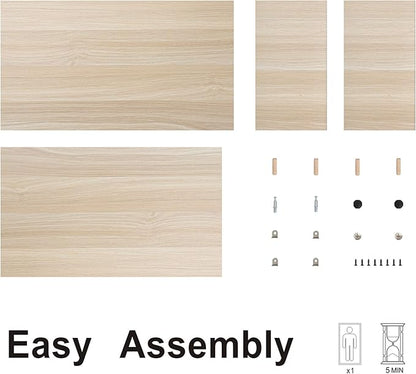 FITUEYES Monitor Stand - 2 Tier Computer Monitor Riser Shelf, Wood Desktop Stand for Laptop Computer Screen, Desk Organization, Office Supplies