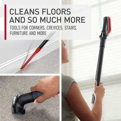 Hoover WindTunnel Whole House Rewind Bagless Vacuum Cleaner, Corded Upright Vac, HEPA Media Filtration, Automatic Cord Rewind, Corded Vacuum Cleaners for Home Use