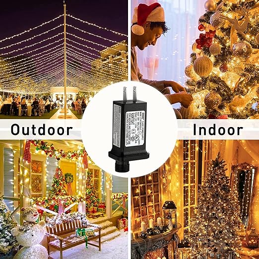 2PCS Replacement 24V 0.25A LED Transformer Model JT-DC240V025-C Class 2 Power Supply IP44 LED Light Controller Low Voltage Transformer for Christmas String Light (24V6W 2PCS)