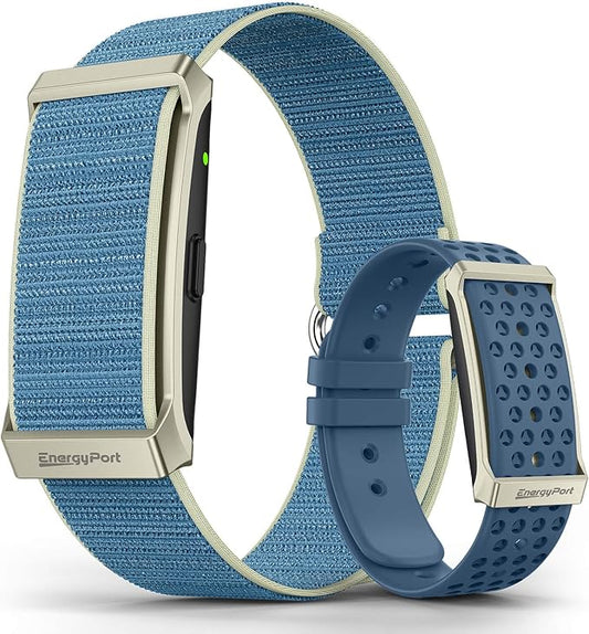 EnergyPort Smart Bracelet with Blood Oxygen/Blood Pressure Monitor, 60-Day Battery Health Fitness Tracker with 2 Bands,Lifetime Membership,Activity Tracking Heart Rate Sleep Monitor for Android iOS