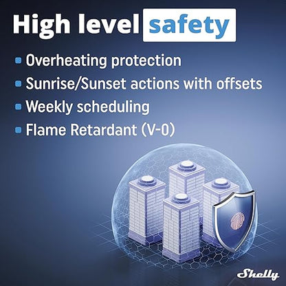 Shelly Pro 1 | Wi-Fi & LAN, 1-Channel Smart Relay Switch | Home Automation | Bluetooth Gateway | Compatible with Alexa & Google Home | No Hub Required | Remote Control | Timer Schedule | Dry Contacts