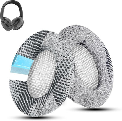Cooling-Gel QuietComfort 35 / QC35 ii Replacement Ear Pads for Bose Headphones, Also Fit for Bose QC45 QC35 QC25 QC2 QC15/ Around-Ear 2 AE2i AE2w/ SoundTrue & SoundLink Series, White