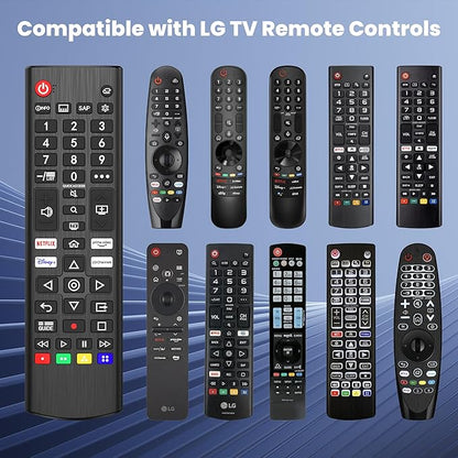 Universal Remote Control for LG Smart TV, Replacement Remove for LG Original AKB75095308 (Without Battery)
