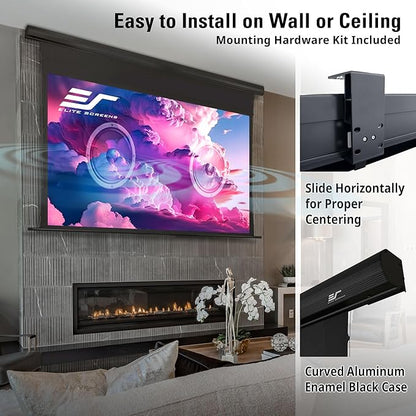Elite Screens Saker Tab-Tension AcousticProUHD RC1 Kit, Acoustically Sound Transparent Projector Screen, SKT110UH2-E24-AUHD