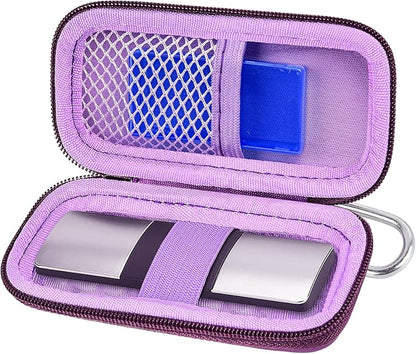 Heart Monitor Case Compatible with AliveCor Kardia Mobile ECG/for KardiaMobile 6L for Apple and Android Device - CASE ONLY (Purple)