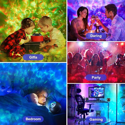 One Fire Galaxy Projector, Vibrant Galaxy Light Projector, White Noise & Bluetooth Room Lights for Bedroom,Remote Timer Kids Night Light,Cute Room Decor for Teen Girl Valentine's Day Gifts