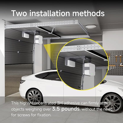 Garage Door Bracket for SimpliSafe Alarm Contact Sensor | Secure Mount with Quick-Snap Clip & Screws | Easy Install Accessory (Sensor Not Included)