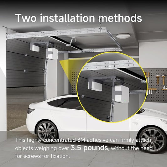 Garage Door Bracket for SimpliSafe Alarm Contact Sensor | Secure Mount with Quick-Snap Clip & Screws | Easy Install Accessory (Sensor Not Included)