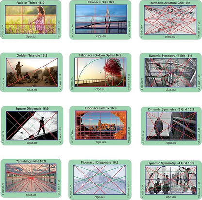 CLPA Mobile Phone 16:9 Photographic Viewfinder Set: All viewfinders in 16:9 Aspect Ratio only for Art, Photography, & Video