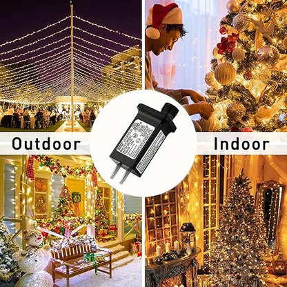 2PCS Replacement 30V 0.2A LED Transformer Model JT-EL/FC300V0200-C Class 2 Power Supply IP44 LED Light Controller Low Voltage Transformer for Christmas String Light Inflatable Decorations (30V6W 2PCS)