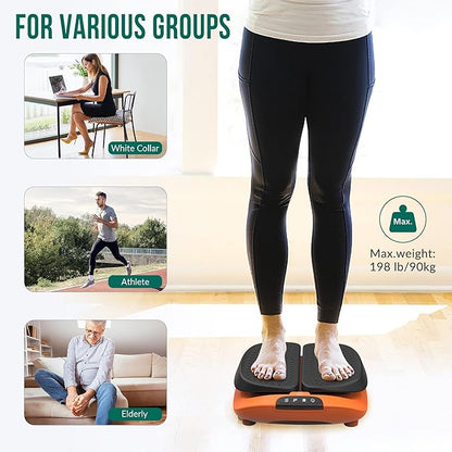 Snailax Vibration Foot Massager with Heat, App Control, Adjustable Vibration Electric Foot Massager Machine for Circulation, Plantar Fasciitis, Pain, Remote Control