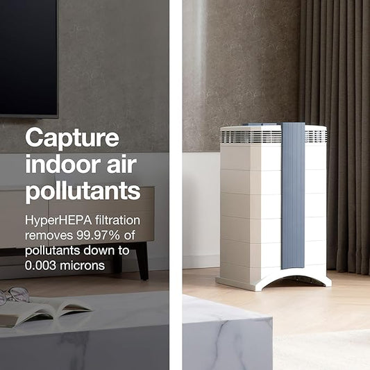 IQAir GC MultiGas XE Air Purifier- 2-Pack – Smart MultiGas Filtration for Rooms up to 2250 sq ft - Chemicals, Odors, VOCs, and Particles, Swiss Made, WiFi Enabled