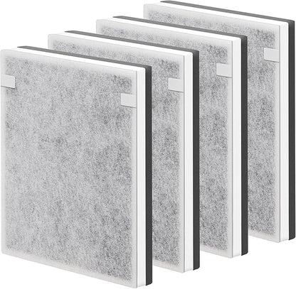 NXBHG Vital 100 Replacement Filter Compatible with Levoit Vital 100 Air Purifier, 3-in-1 Replacement Filter and High-Efficiency Activated Carbon Filters, Part Number Vital 100-RF, 4 Pack.
