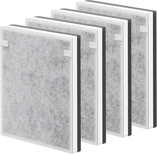 NXBHG Vital 100 Replacement Filter Compatible with Levoit Vital 100 Air Purifier, 3-in-1 Replacement Filter and High-Efficiency Activated Carbon Filters, Part Number Vital 100-RF, 4 Pack.