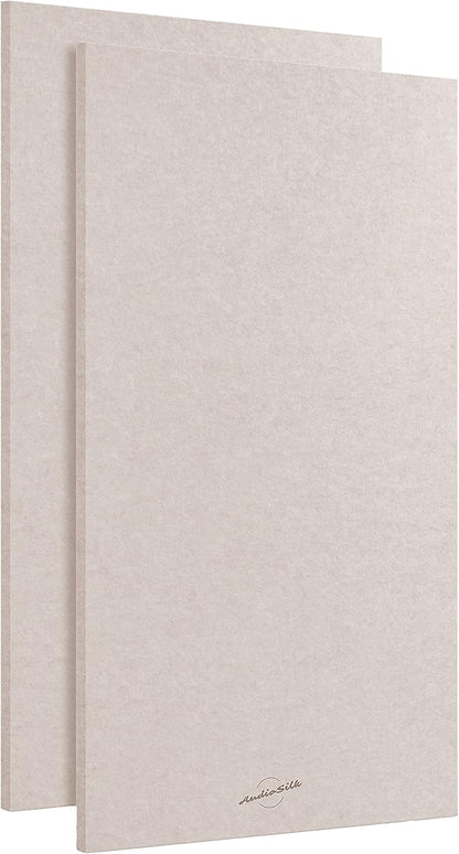 AudioSilk Acoustic Panels, 2 Pack, Large, 46" x 23", Natural