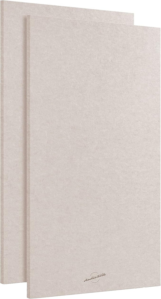 AudioSilk Acoustic Panels, 2 Pack, Large, 46" x 23", Natural