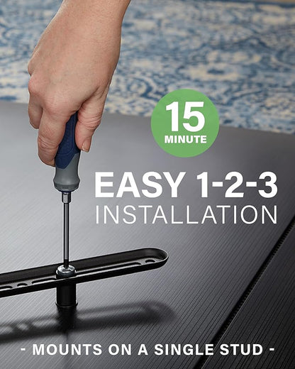 SANUS Full Motion TV Mount - Single Stud 32 to 55 inch TV Wall Mount Tilts, Extends & Swivels - Easy DIY Install Includes All Hardware & Post Install Leveling - Great for Corners