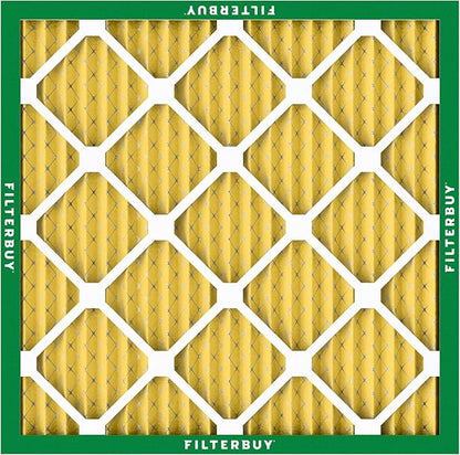 Filterbuy 19.5x19.5x1 Air Filter MERV 11 Superior Pet & Allergy Defense (6-Pack), Electrostatic Pleated HVAC AC Furnace Filters Replacement, Made in USA (Actual Size: 19.50 x 19.50 x 0.75)