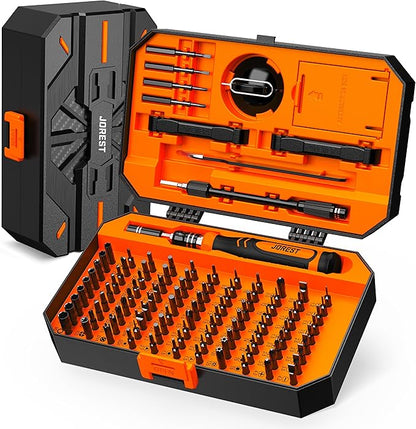 JOREST 115 in 1 Small Precision Screwdriver Set, Tool Gifts for Men Dad Him, Magnetic Repair Tool Kit for PC, Laptop, Tablet, iPhone, Macbook, Jewelers, PS5, Xbox, Switch, Game Console, Door &Chair