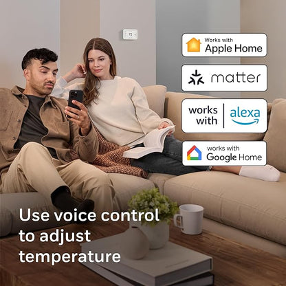 New Honeywell Home X8S Smart Thermostat with Video Doorbell Compatibility, IAQ Control, and Customizable Touchscreen Display, White