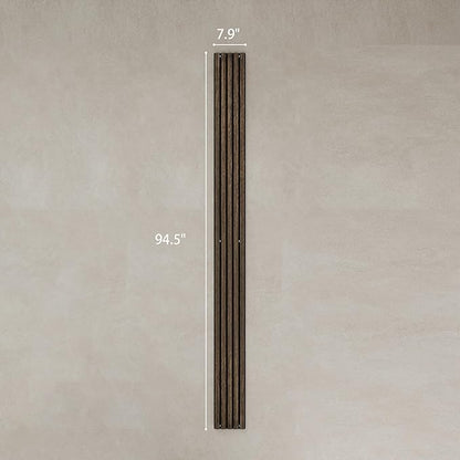 HOMCOM 4 Pack 3D Acoustic Panels, 95" x 8" Soundproof Wood Panels for Wall, Wood Slat Wall Paneling for Interior Ceiling, Office, Home Theater, Studio, Walnut