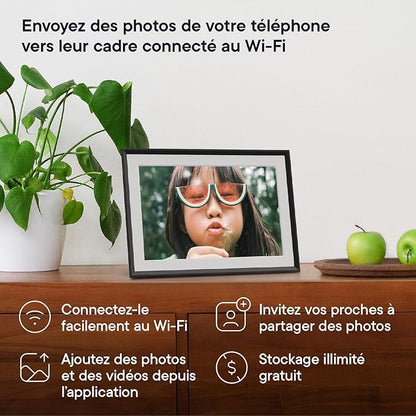 Aura Digital Picture Frame - 10.1" HD Mat Display | Wirecutter's Best Digital Frame for Gifting | Text Photos Directly to Your Frame from Anywhere | Quick & Easy Setup Over WiFi - Free App | No Fees