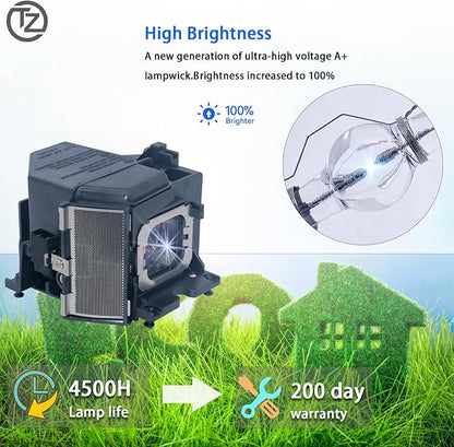 TZRSQL Original LMP-H280 Replacement Projector Lamp Bulb for Sony VPL-VW365ES VPL-VW520ES VPL-VW550ES VPL-VW665ES VPL-VW675ES VPL-VW55ES VPL-VW570ES VPL-VW695ES with Housing