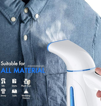 OGHom Steamer for Clothes, Handheld Clothing Steamer for Garment, 240ml Big Capacity 700W Portable Travel Steam Iron (Blue)